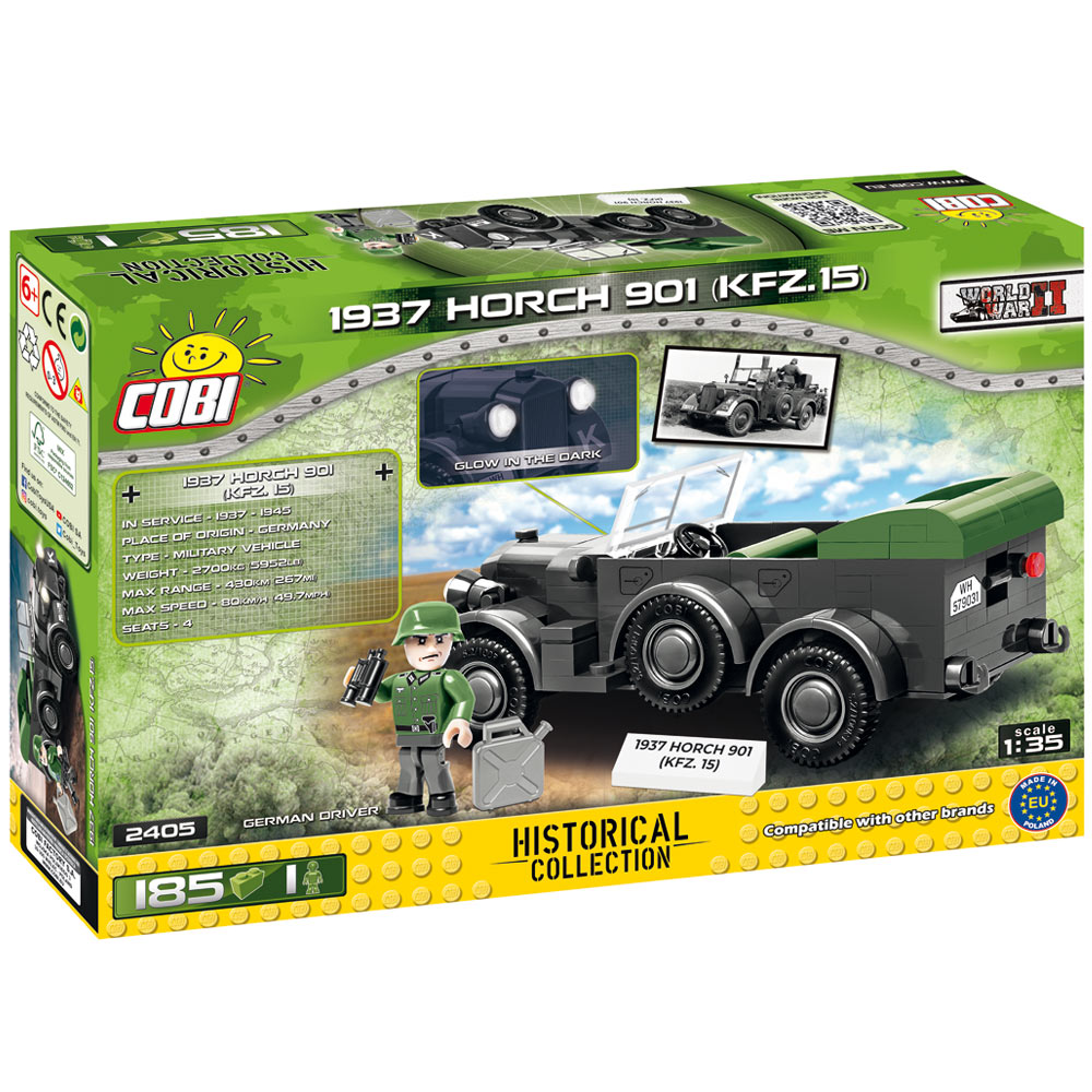 Cobi Historical Collection Bausatz 1937 Horch 901 KFZ.15 185 Teile 2405 Bild 2