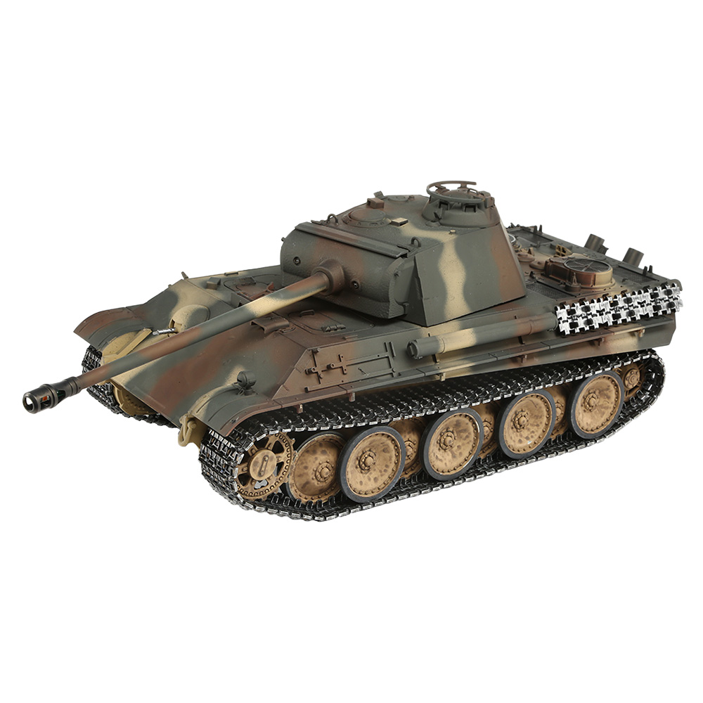 Torro RC Panzer Panther G tarn Profi-Edition 1:16 Infrarot Battlesystem, Rauch & Sound, Metallgetriebe und Metallketten, RTR Bild 1