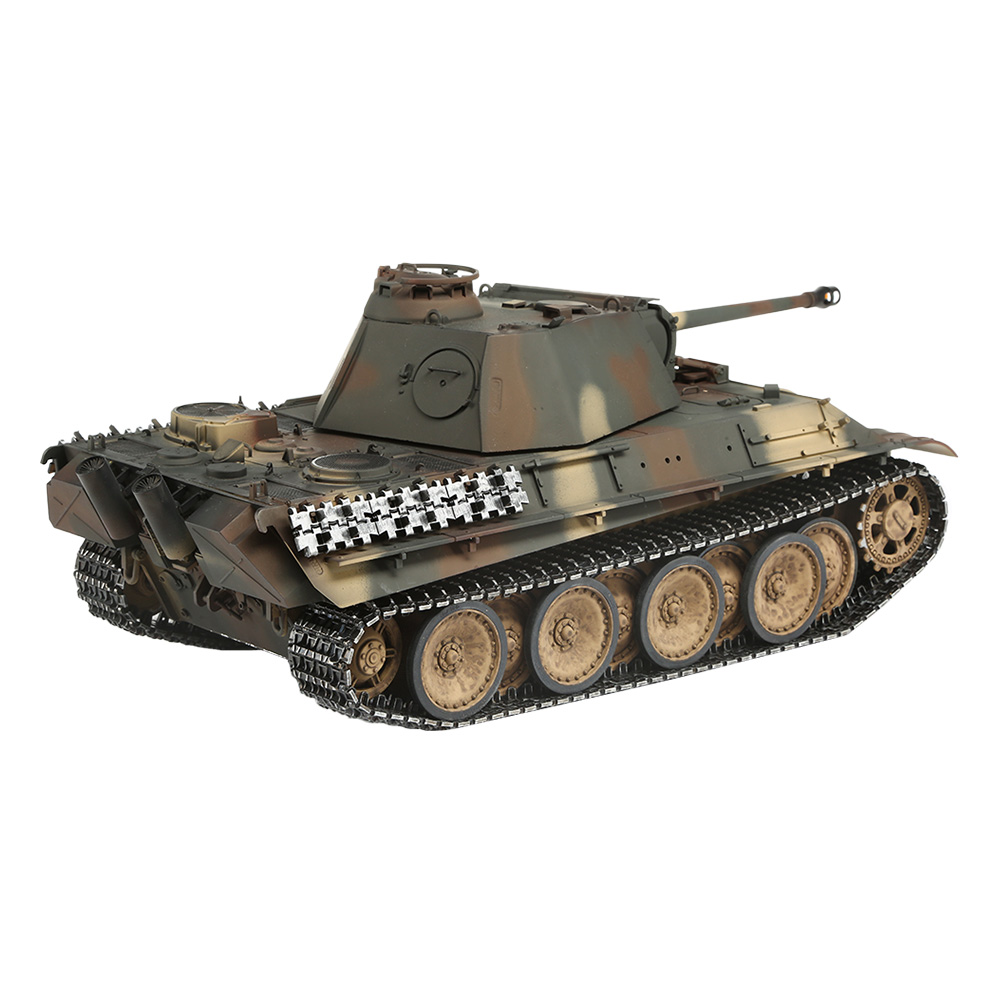 Torro RC Panzer Panther G tarn Profi-Edition 1:16 Infrarot Battlesystem, Rauch & Sound, Metallgetriebe und Metallketten, RTR Bild 7