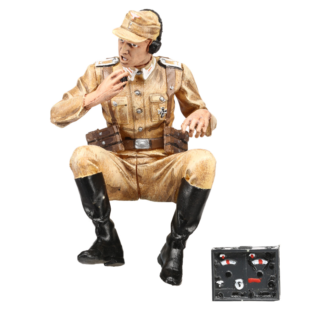 Torro Schwimmwagen Figur Funker 1:16 handbemalt