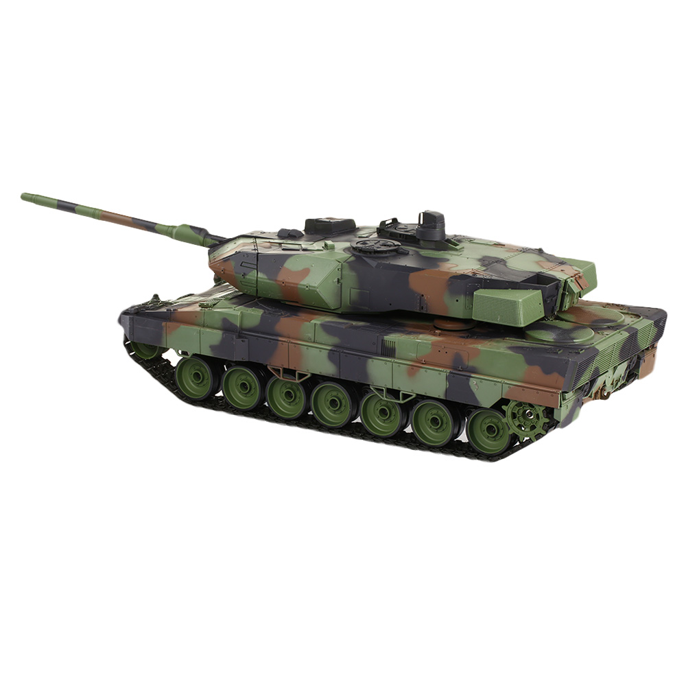 Amewi RC Panzer Leopard 2A6, tarn 1:16 schussfähig, Infrarot-Gefechtssystem, Rauch & Sound, RTR Bild 1