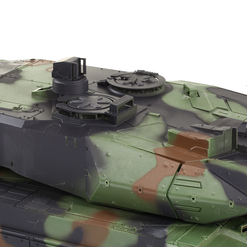 Amewi RC Panzer Leopard 2A6, tarn 1:16 schussfhig, Infrarot-Gefechtssystem, Rauch & Sound, RTR Bild 6