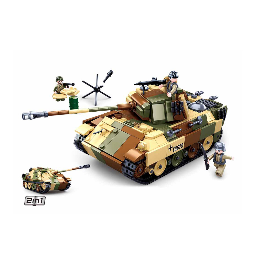 Sluban Bauset WWII German Medium Tank 2 in 1 725 Teile M38-B0859