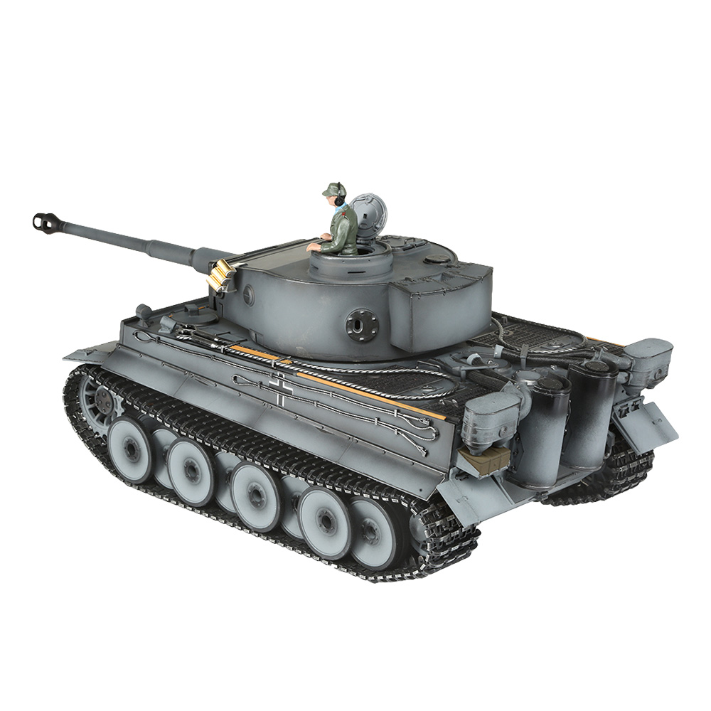 Torro RC Panzer Tiger I Frhe Ausf. grau Profi-Edition 1:16 schussfhig, Rauch & Sound, Metallgetriebe und Metallketten, RTR Bild 6