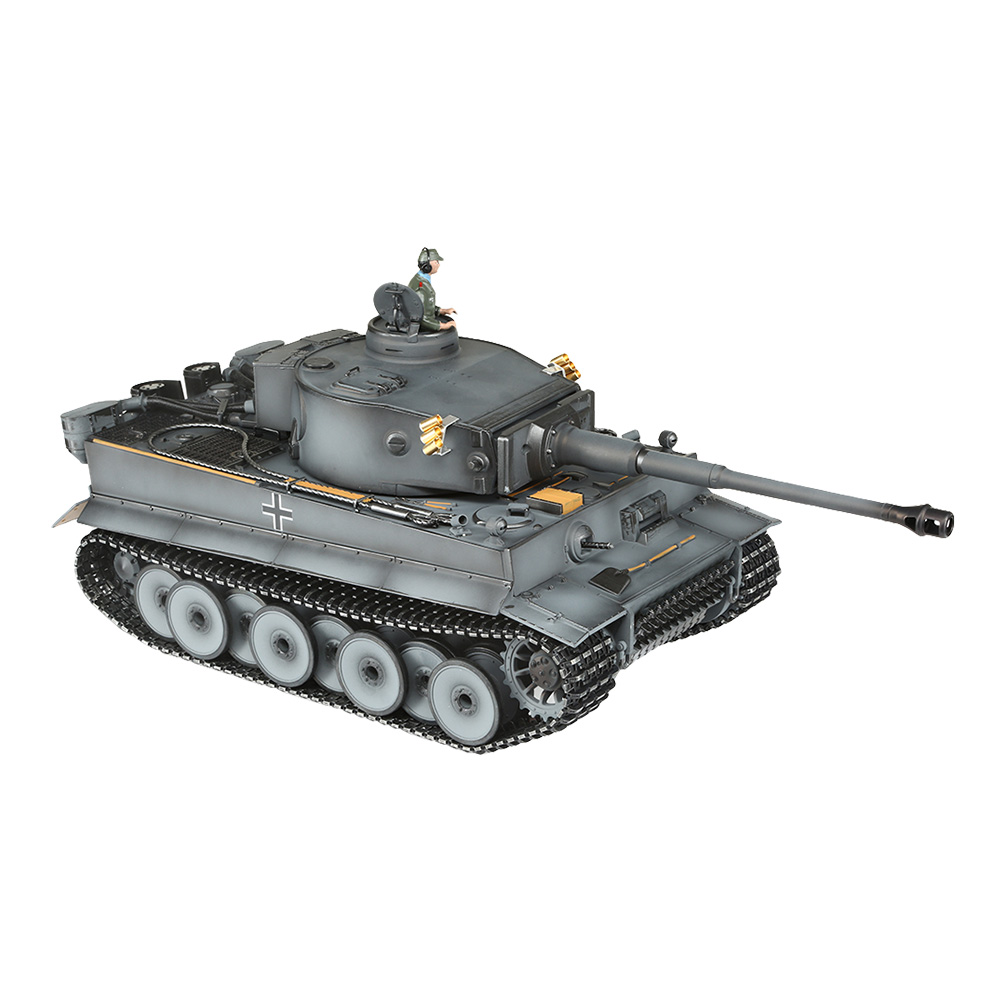 Torro RC Panzer Tiger I Frhe Ausf. grau Profi-Edition 1:16 schussfhig, Rauch & Sound, Metallgetriebe und Metallketten, RTR Bild 9