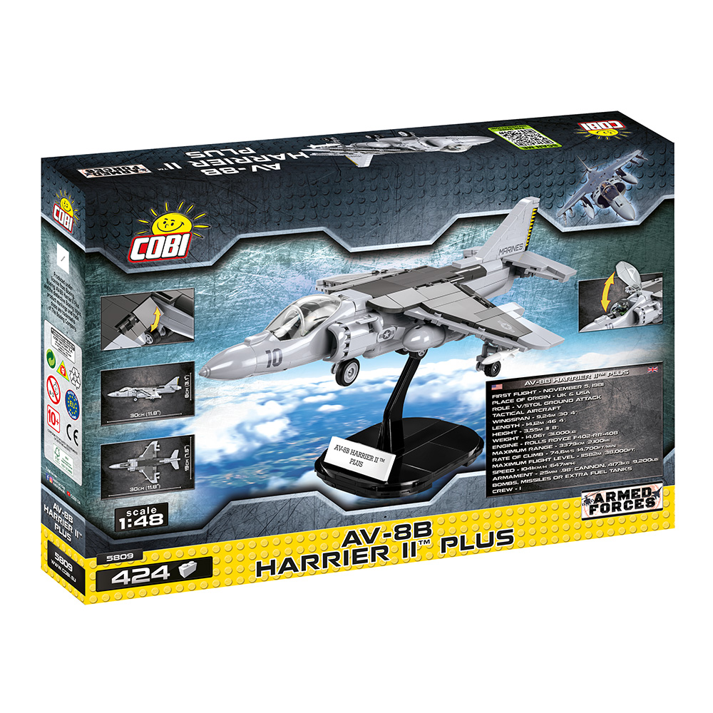 Cobi Armed Forces Bausatz Flugzeug AV-8B Harrier II Plus 424 Teile 5809 Bild 1