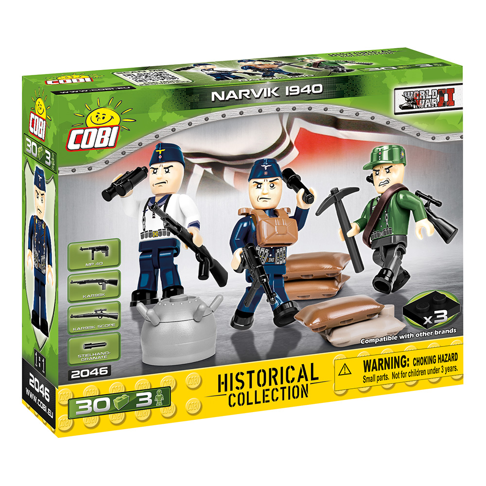 Cobi Historical Collection Narvik 1940 Deutsche Soldaten 30 Teile 2046 Bild 1