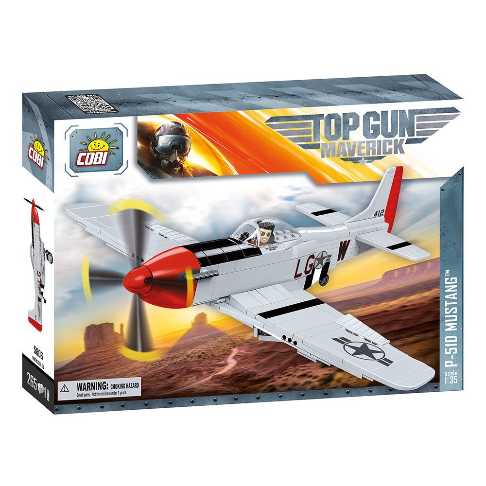 Cobi Top Gun Maverick Bausatz Flugzeug P-51D Mustang 265 Teile 5806 Bild 1
