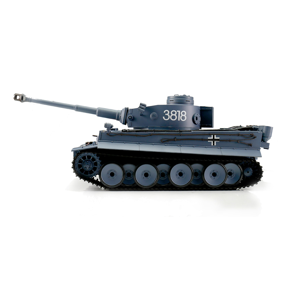 Heng-Long RC Panzer Tiger I, grau 1:16 BB/IR schussfähig, Infrarot-Gefechtssystem, Rauch & Sound, RTR Bild 1
