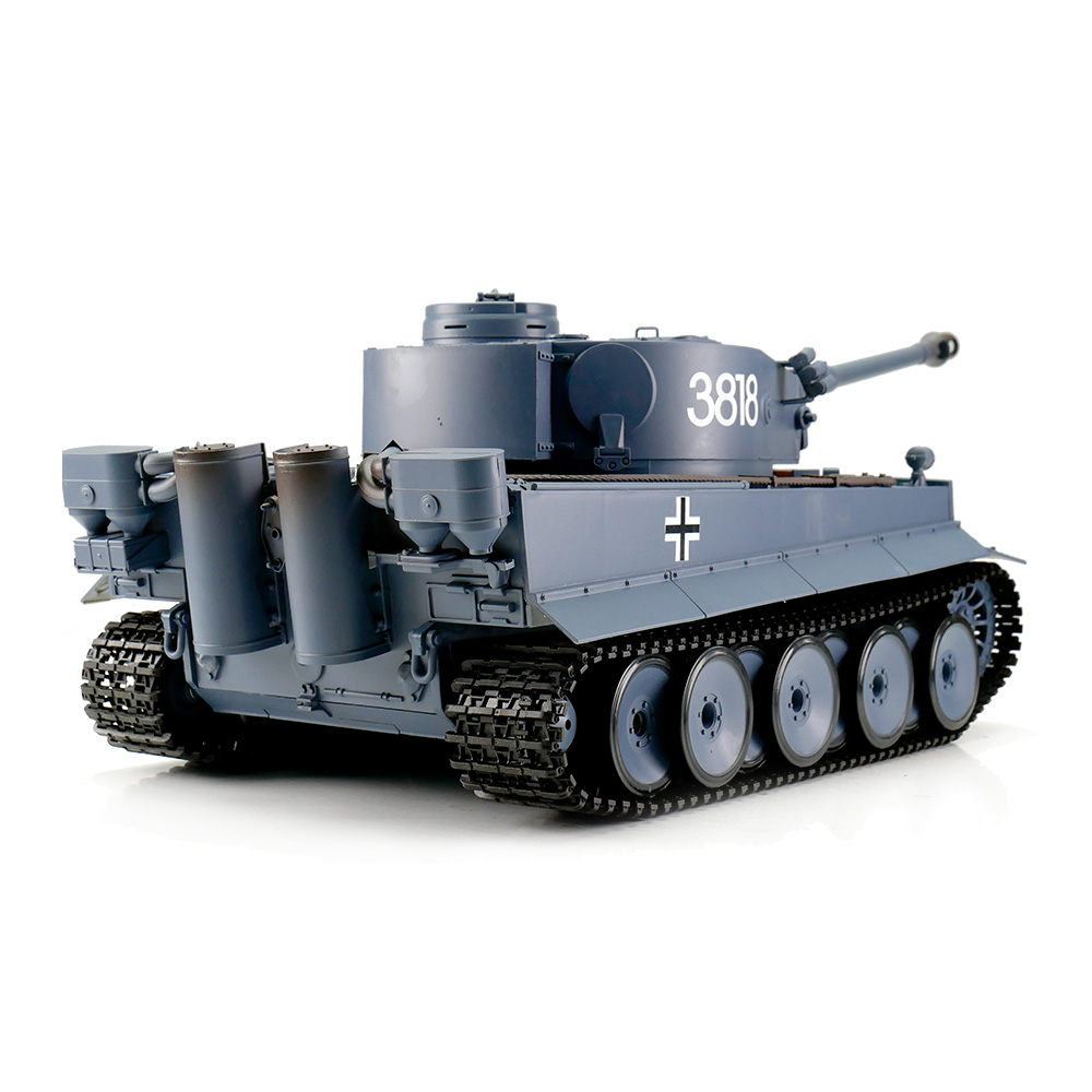 Heng-Long RC Panzer Tiger I, grau 1:16 BB/IR schussfhig, Infrarot-Gefechtssystem, Rauch & Sound, RTR Bild 2