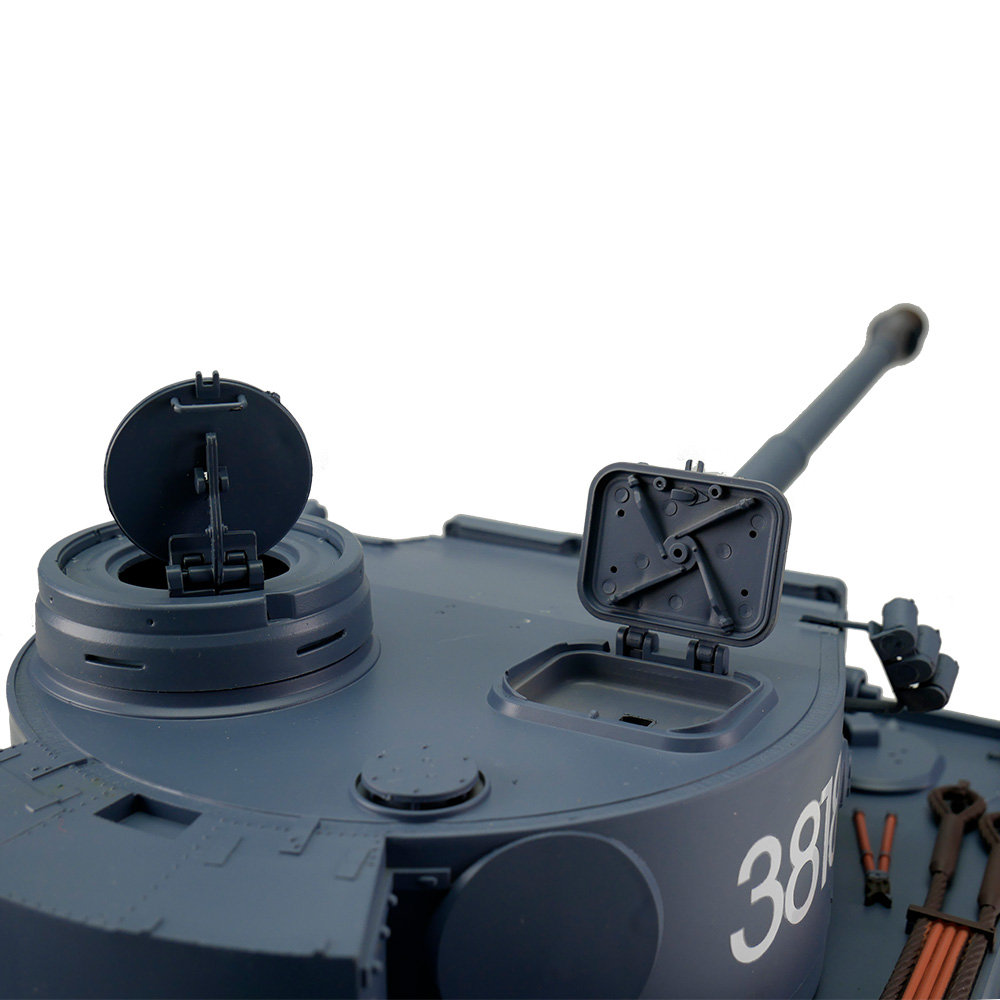 Heng-Long RC Panzer Tiger I, grau 1:16 BB/IR schussfähig, Infrarot-Gefechtssystem, Rauch & Sound, RTR Bild 3