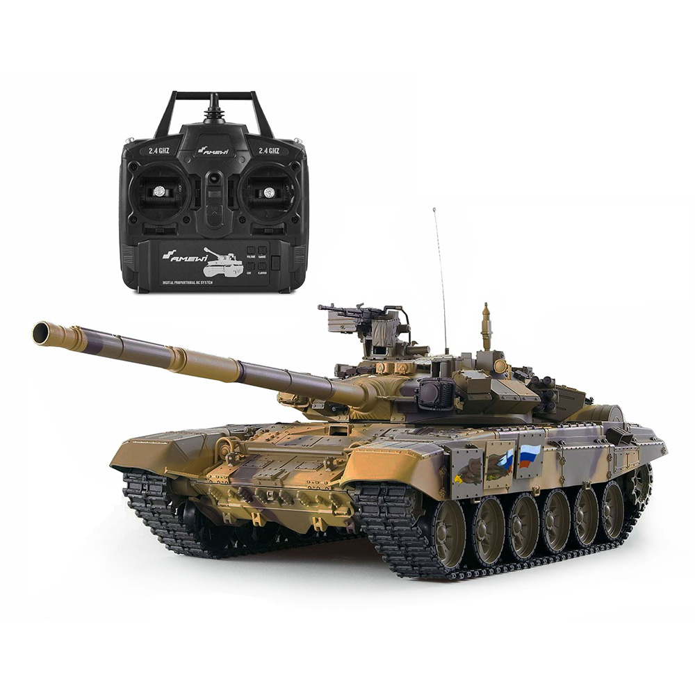 Amewi Rc Panzer T-90 tarn, 1:16, Advanced Line RTR, schussf., Infrarotsystem, Rauch & Sound