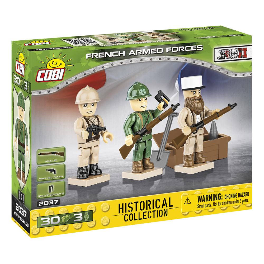 Cobi Historical Collection French Armed Forces Soldiers 30 Teile 2037 Bild 1