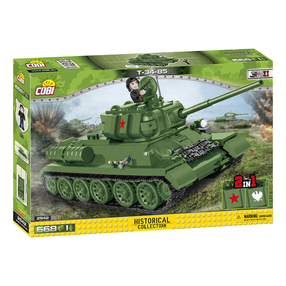 Cobi Historical Collection Bausatz Panzer T 34-85 668 Teile 2542 Bild 1