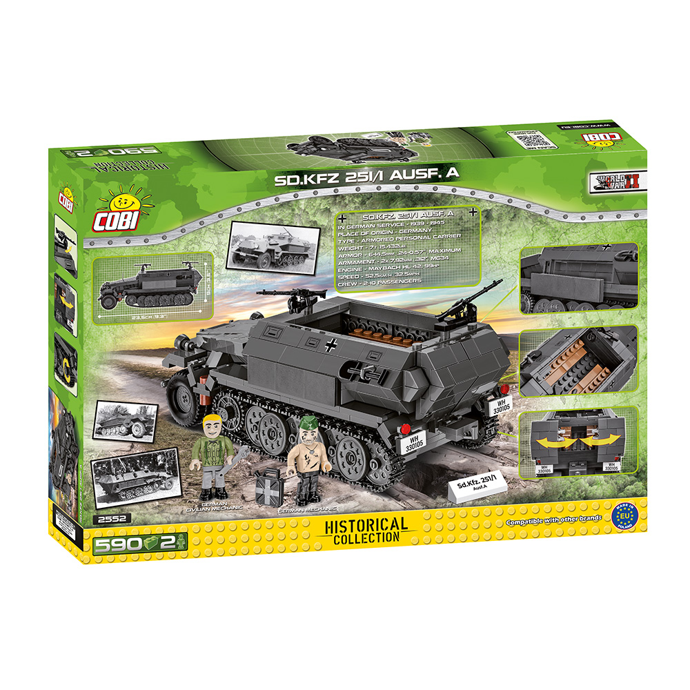 Cobi Historical Collection Bausatz Halbkettenfahrzeug Sd.Kfz. 251/1 Ausf. A 592 Teile 2552 Bild 1
