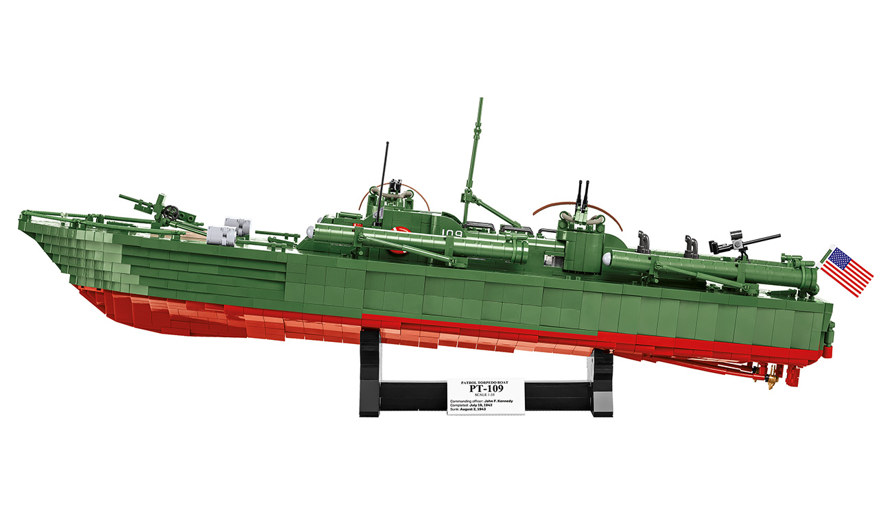 Cobi Historical Collection Bausatz Patrol Torpedo Boat PT-109 mit Inneneinrichtung 3726 Teile 4825 Bild 1