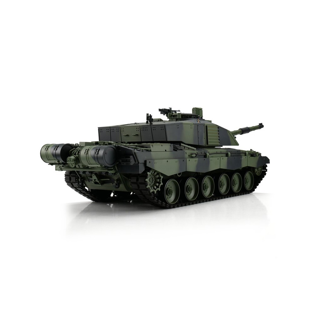 Heng-Long RC Panzer Challenger 2, camo 1:16 schussfhig, Infrarot-Gefechtssystem, Rauch & Sound, Metallgetriebe, Metallkette Bild 3