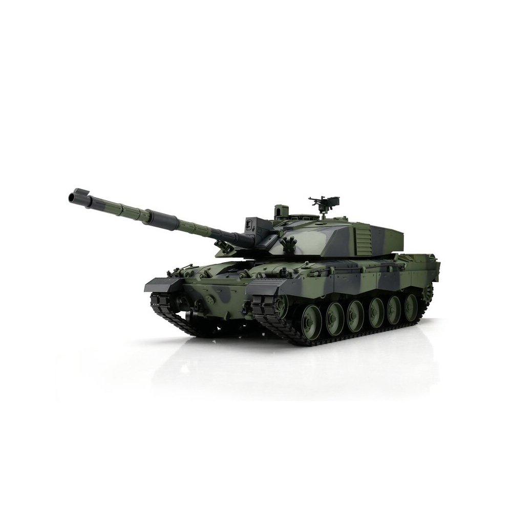 Heng-Long RC Panzer Challenger 2, camo 1:16 schussfähig, Infrarot-Gefechtssystem, Rauch & Sound, RTR