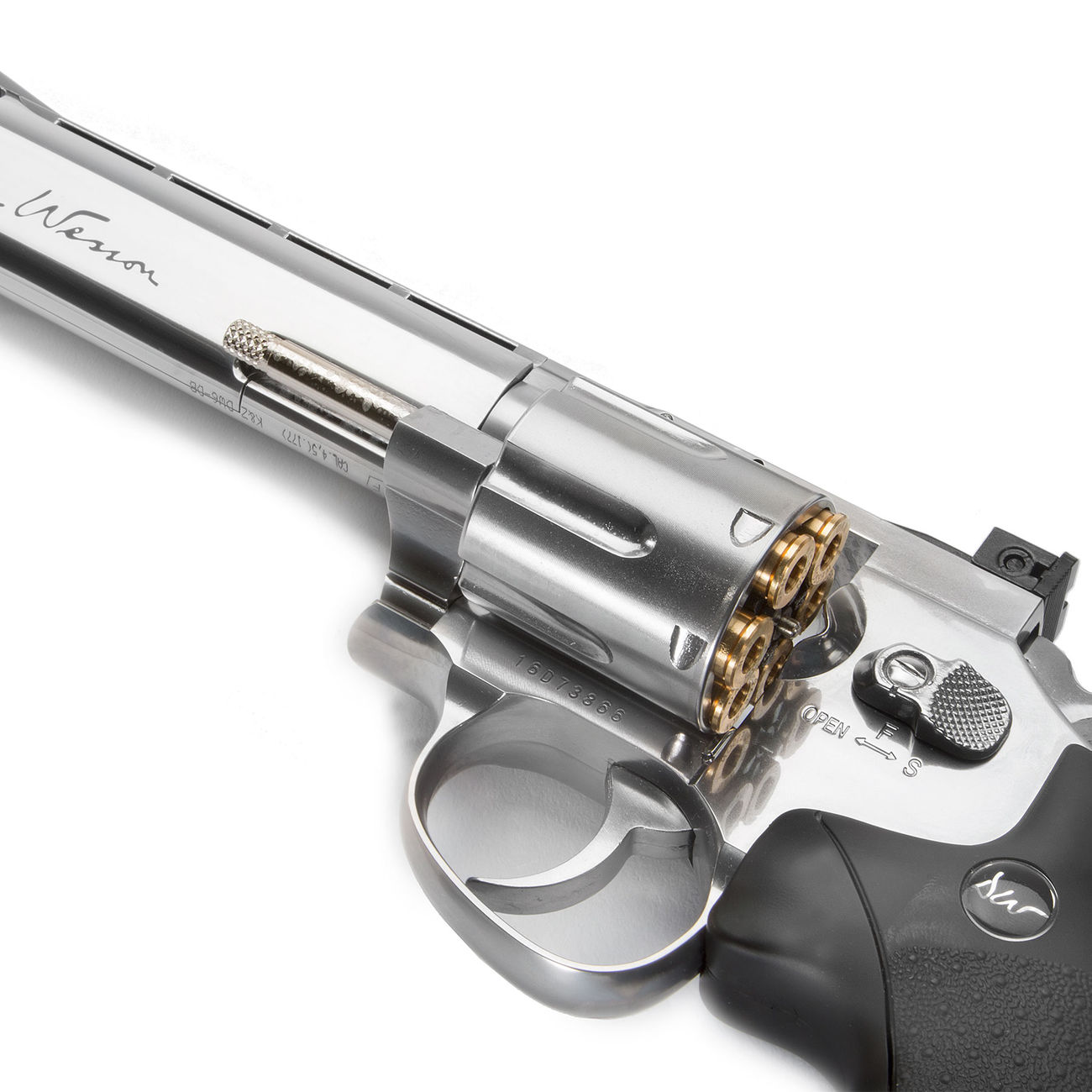 ASG Dan Wesson 6 Zoll 4,5mm Diabolo CO2 Revolver chrom gezogener Lauf Bild 2