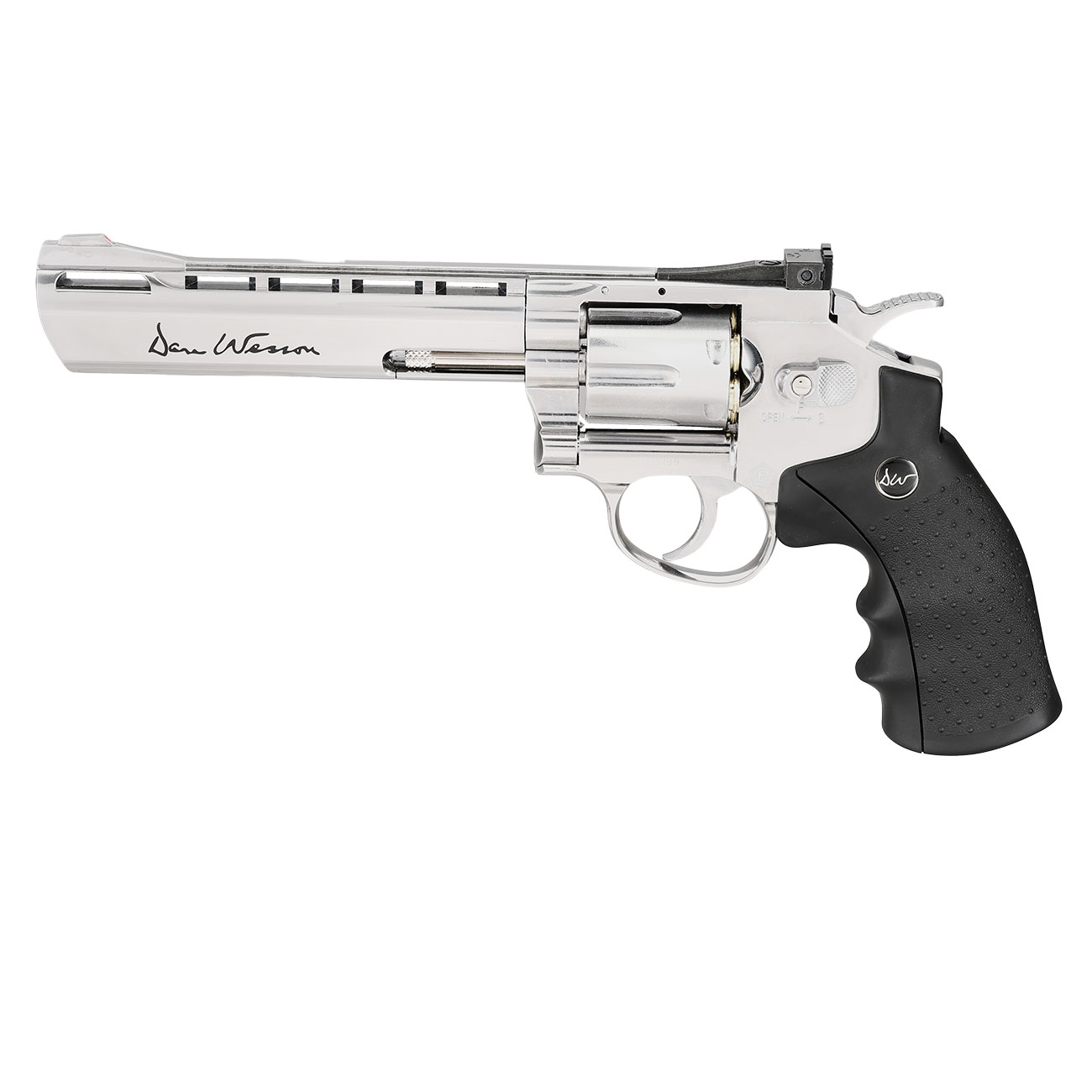 ASG Dan Wesson 6 Zoll 4,5mm Diabolo CO2 Revolver chrom gezogener Lauf