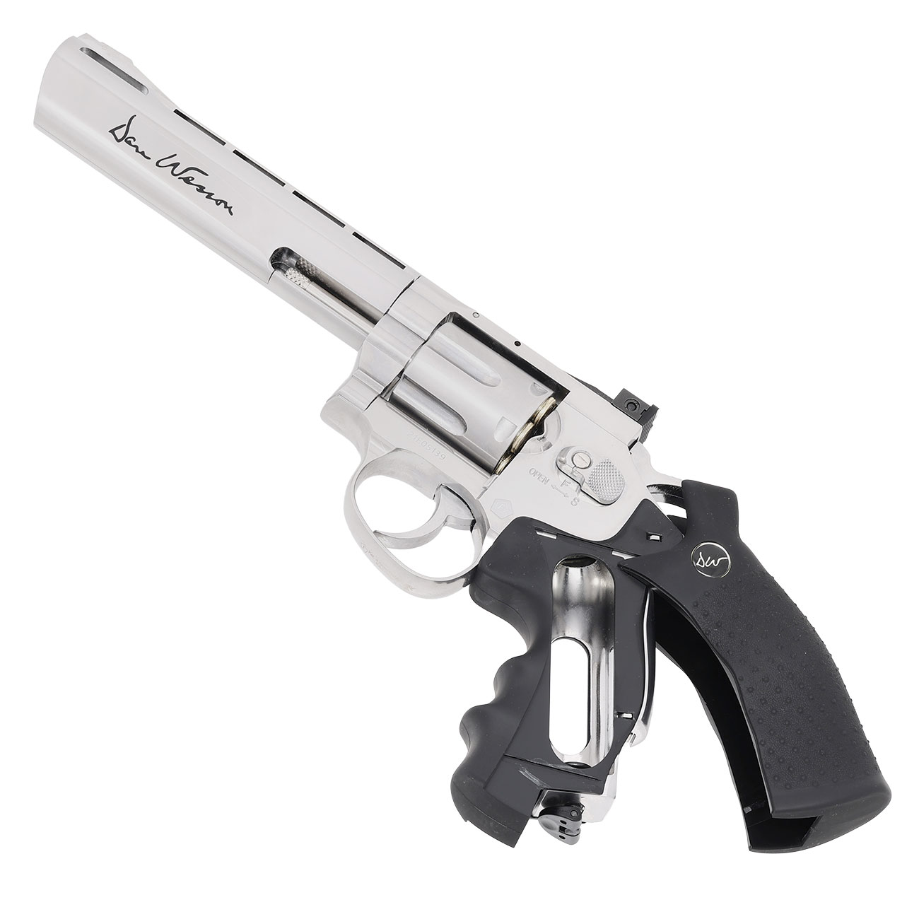 ASG Dan Wesson 6 Zoll 4,5mm Diabolo CO2 Revolver chrom gezogener Lauf Bild 10