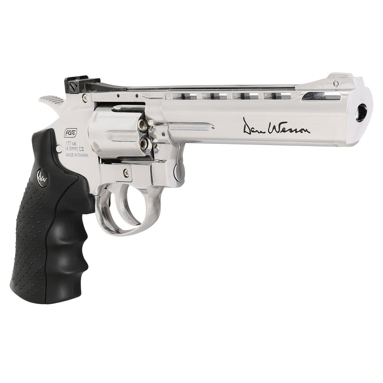 ASG Dan Wesson 6 Zoll 4,5mm Diabolo CO2 Revolver chrom gezogener Lauf Bild 7