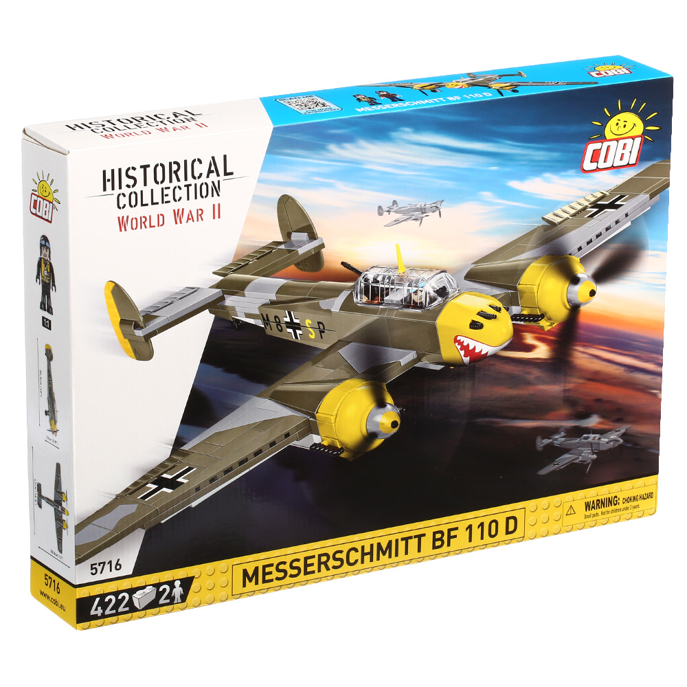 Cobi Historical Collection Bausatz Flugzeug Messerschmitt BF 110 D 422 Teile 5716 Bild 1