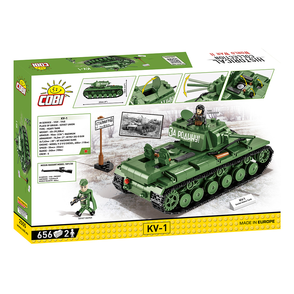 Cobi Historical Collection Bausatz Panzer KV-1 656 Teile 2555 Bild 1