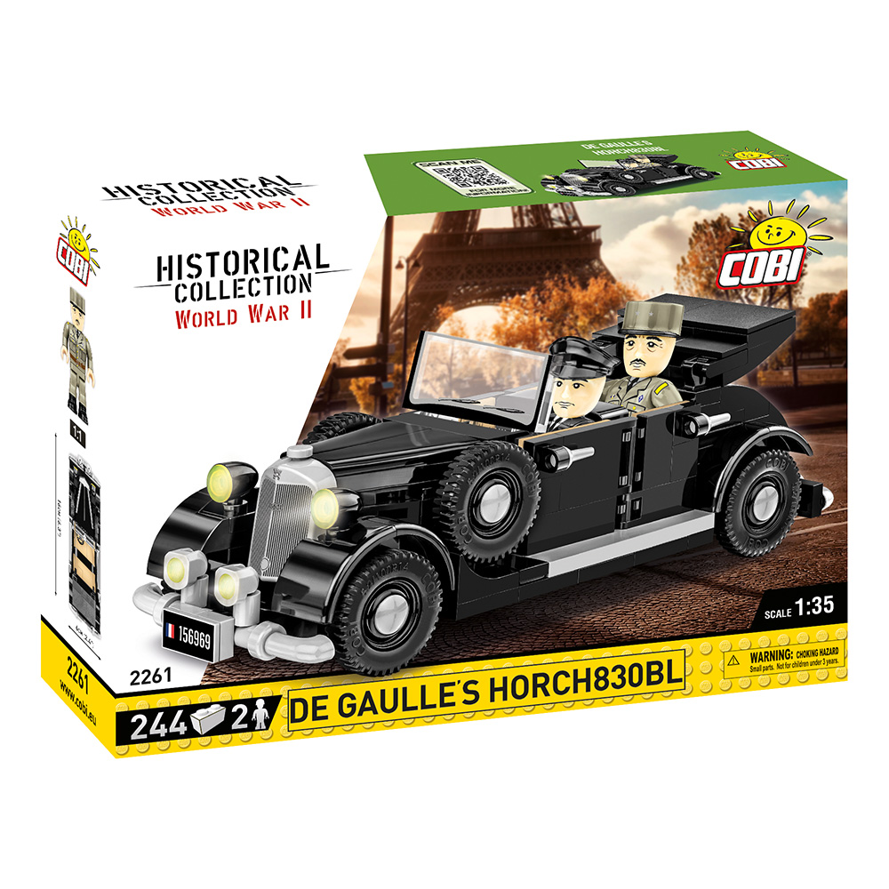 Cobi Historical Collection Bausatz 1936 Horch 830 BL Charles De Gaulle Version 244 Teile 2261 Bild 1