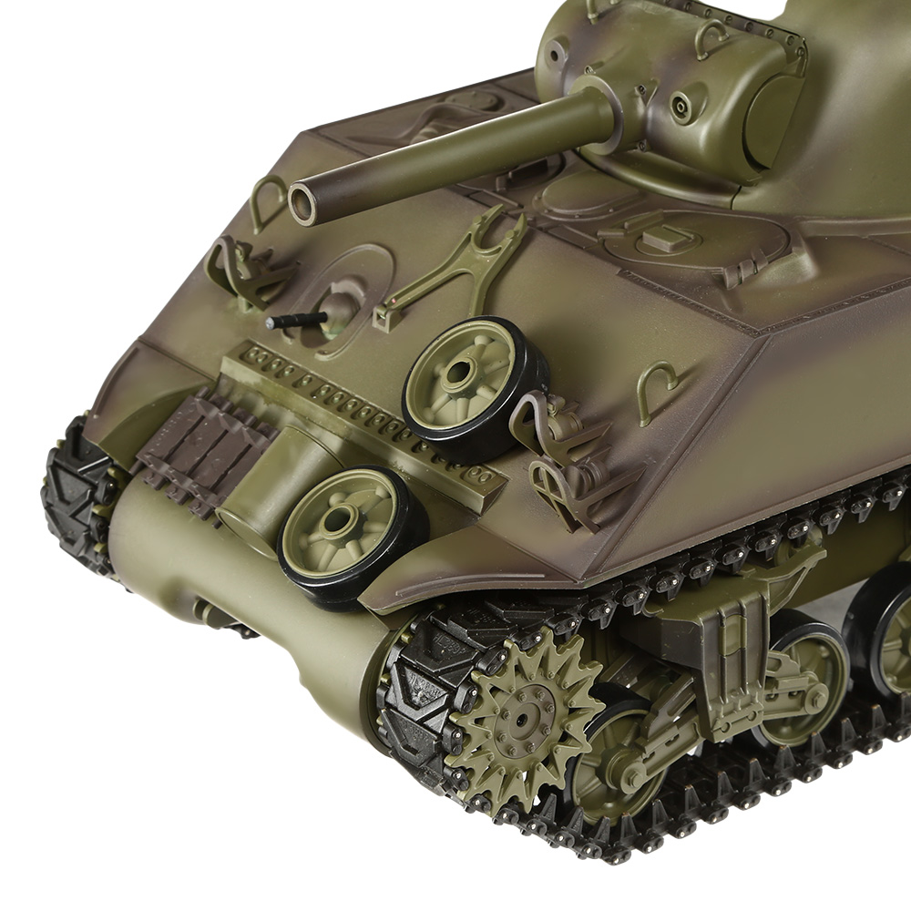 Heng-Long RC Panzer Sherman M4A3, grn 1:16 schussfhig, Infrarot-Gefechtssystem, Rauch & Sound, RTR Bild 4