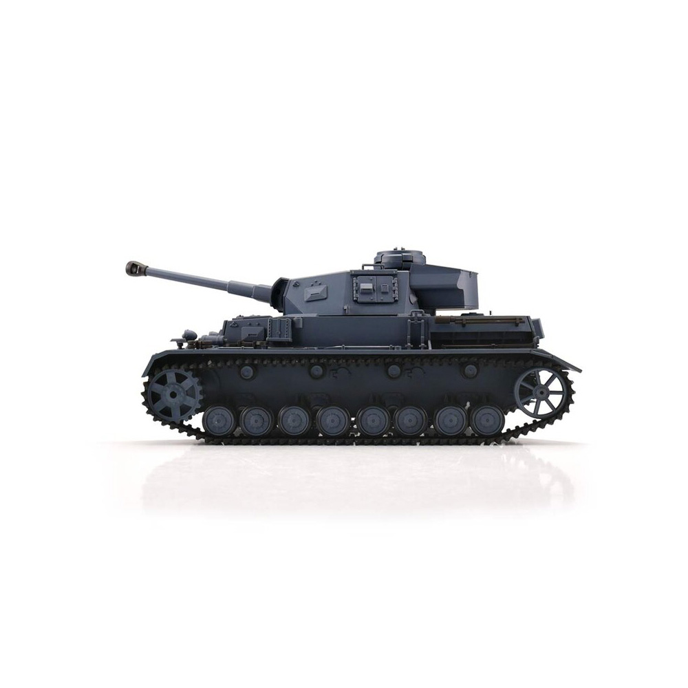 Heng-Long RC Panzer PzKpfw IV, grau 1:16 schussfähig, Infrarot-Gefechtssystem, Rauch & Sound, Metallgetriebe, Metallketten,  Bild 1