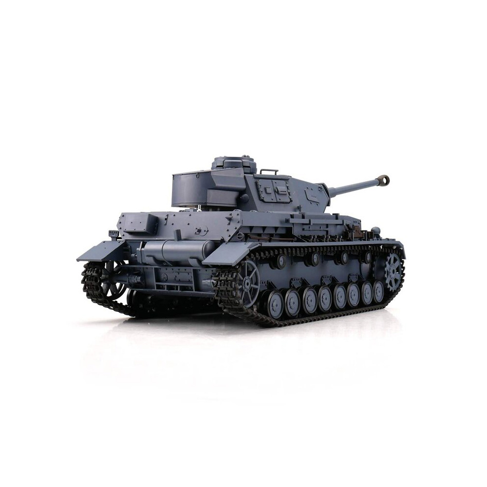 Heng-Long RC Panzer PzKpfw IV, grau 1:16 schussfähig, Infrarot-Gefechtssystem, Rauch & Sound, Metallgetriebe, Metallketten,  Bild 2