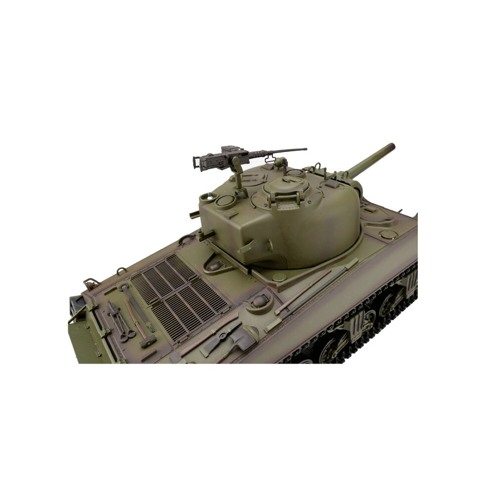 Heng-Long RC Panzer M4A3 Sherman, grün 1:16 schussfähig, Infrarot-Gefechtssystem, Rauch & Sound, Metallgetriebe, Metallkette Bild 3