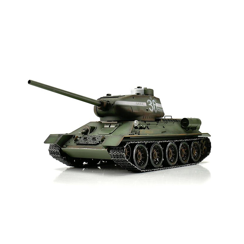 Torro RC Panzer T34/85 grn Profi-Edition 1:16 schussfhig, Rauch & Sound, Metallgetriebe und Metallketten, RTR Bild 1