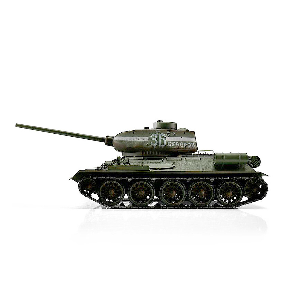 Torro RC Panzer T34/85 grn Profi-Edition 1:16 schussfhig, Rauch & Sound, Metallgetriebe und Metallketten, RTR Bild 2