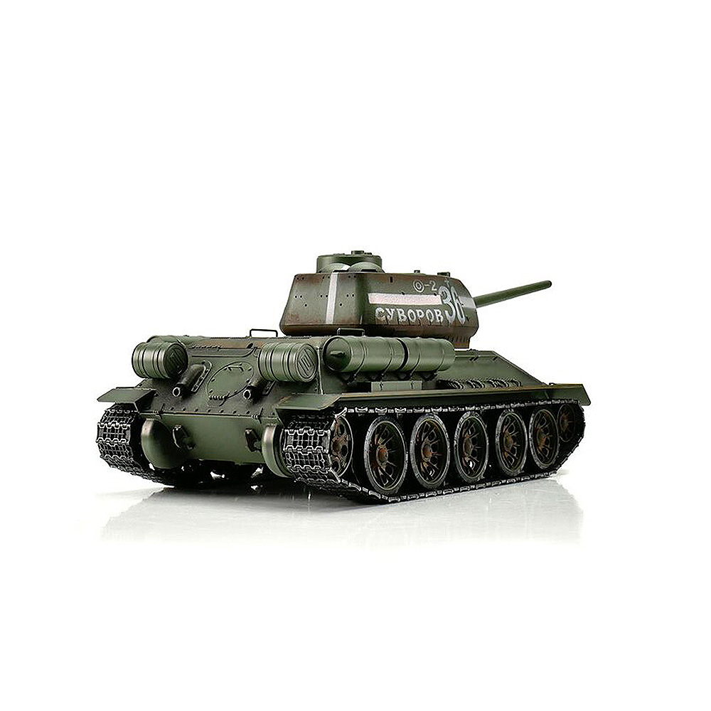 Torro RC Panzer T34/85 grn Profi-Edition 1:16 schussfhig, Rauch & Sound, Metallgetriebe und Metallketten, RTR Bild 3