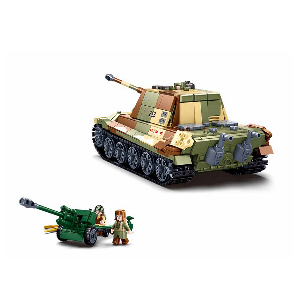 Sluban Bauset WWII Battle of Budapest German Heavy Tank 2 in 1 930 Teile M38-B0980 Bild 1