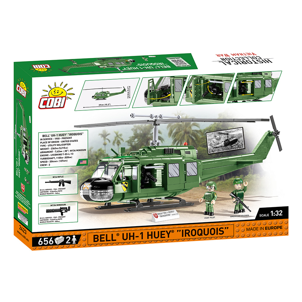 Cobi Historical Collection Bausatz Hubschrauber Bell UH-1 Huey Iroquois 656 Teile 2423 Bild 4