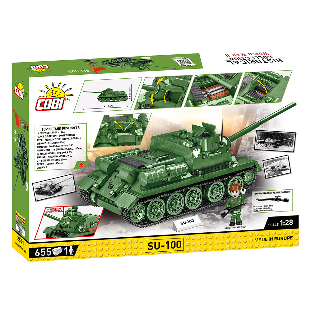 Cobi Historical Collection Bausatz Jagdpanzer SU-100 655 Teile 2541 Bild 3