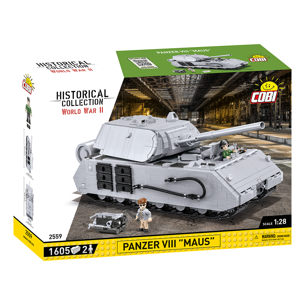 Cobi Historical Collection Bausatz Panzer VIII Maus mit Inneneinrichtung 1605 Teile 2559 Bild 2