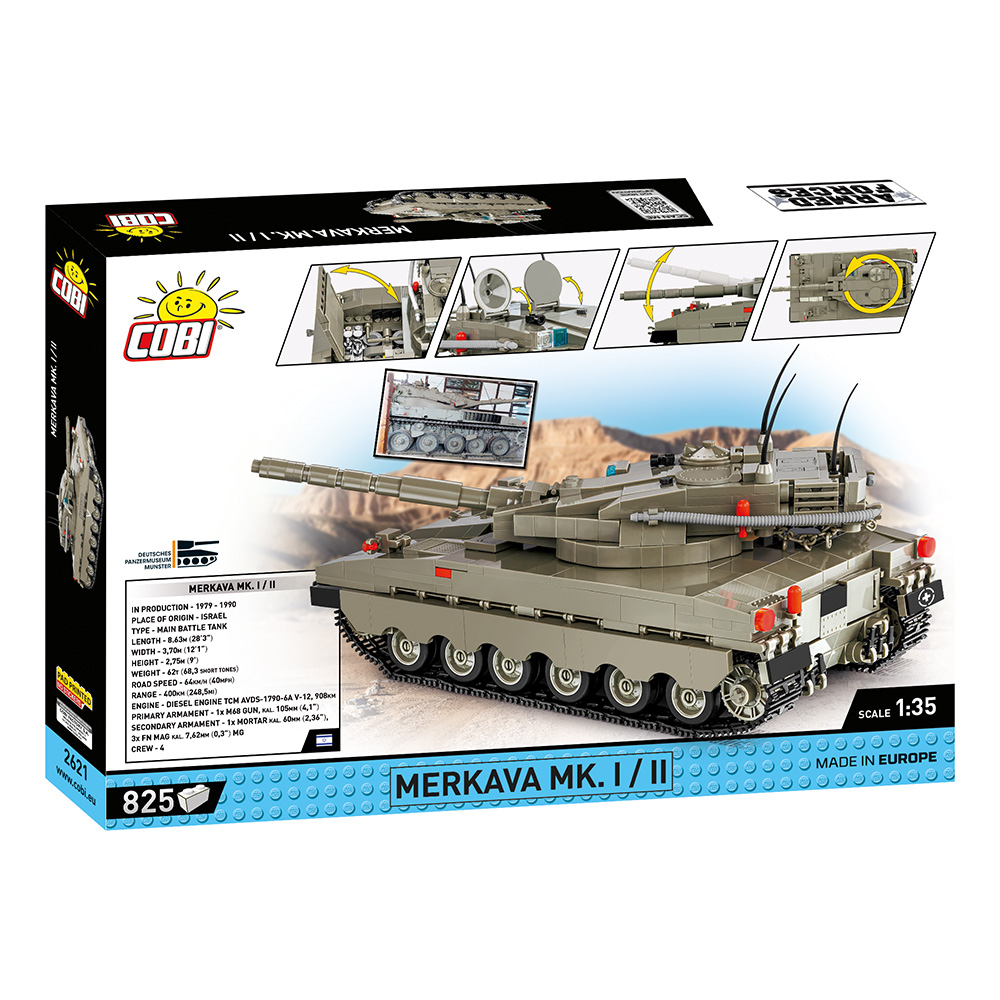 Cobi Small Army / Armed Forces Bausatz Panzer Merkava Mk. 1/2 825 Teile 2621 Bild 2