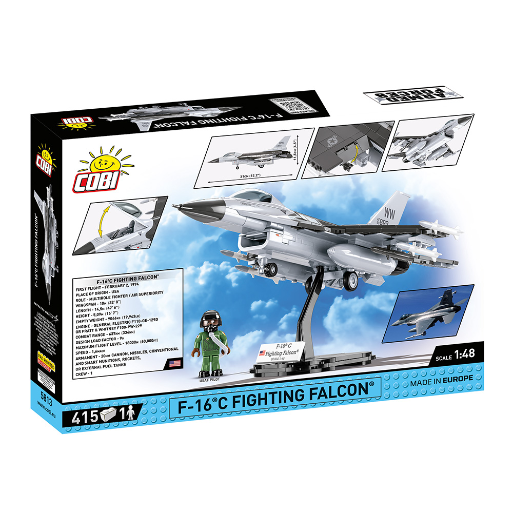 Cobi Armed Forces Bausatz Flugzeug F-16C Fighting Falcon 415 Teile 5813 Bild 4