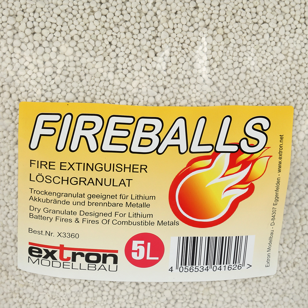 Extron Fireballs Brandschutz Löschgranulat für Akkubrand Beutel 5 Liter Bild 2