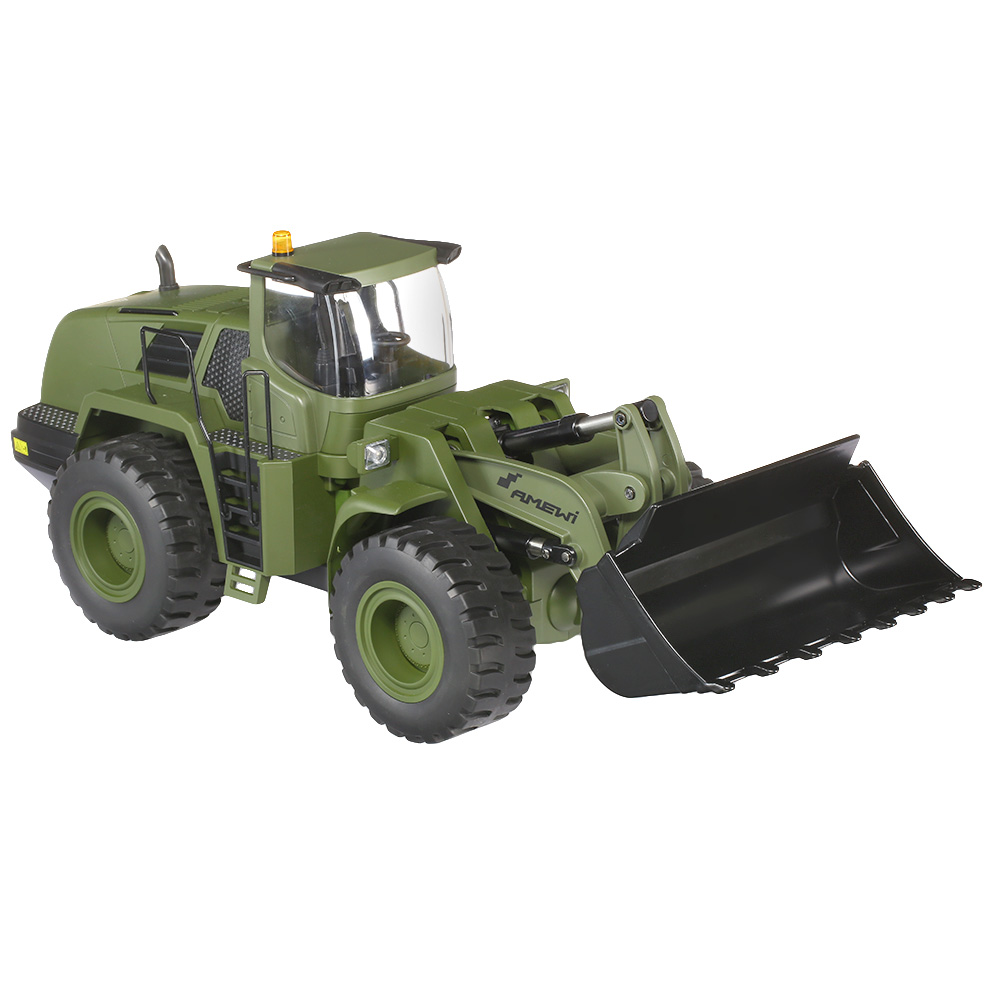 Amewi RC Radlader G485E ME Militr 1:14 RTR 10-Kanal oliv Bild 4