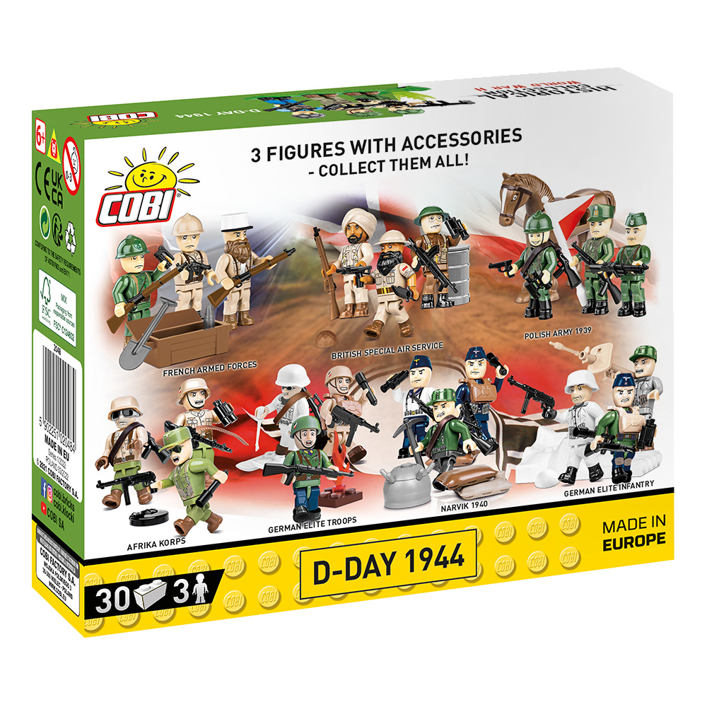 Cobi Historical Collection D-Day 1944 US Army Soldiers 30 Teile 2048 Bild 2