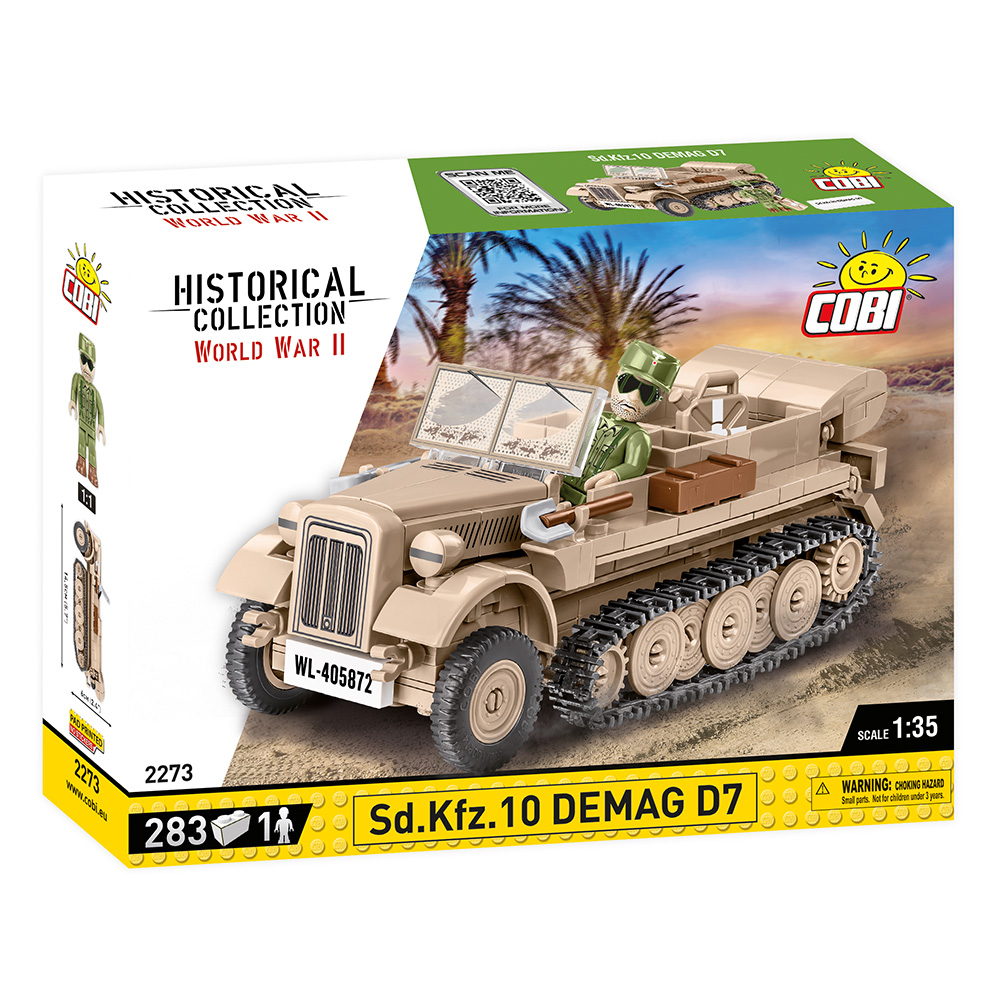 Cobi Historical Collection Bausatz Halbkettenfahrzeug Sd.Kfz. 10 Demag D7 283 Teile 2273 Bild 2