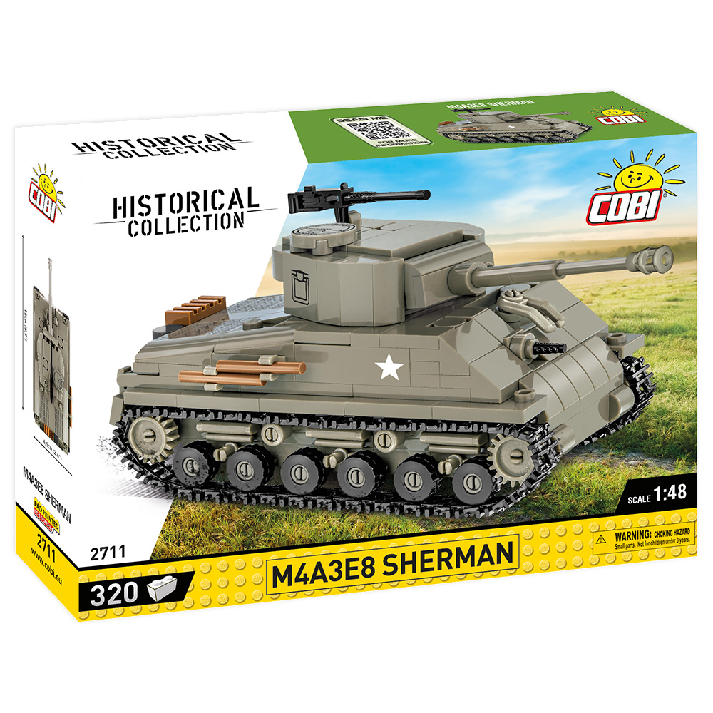 Cobi Historical Collection Bausatz Panzer M4A3E8 Sherman 1:48 320 Teile 2711 Bild 1