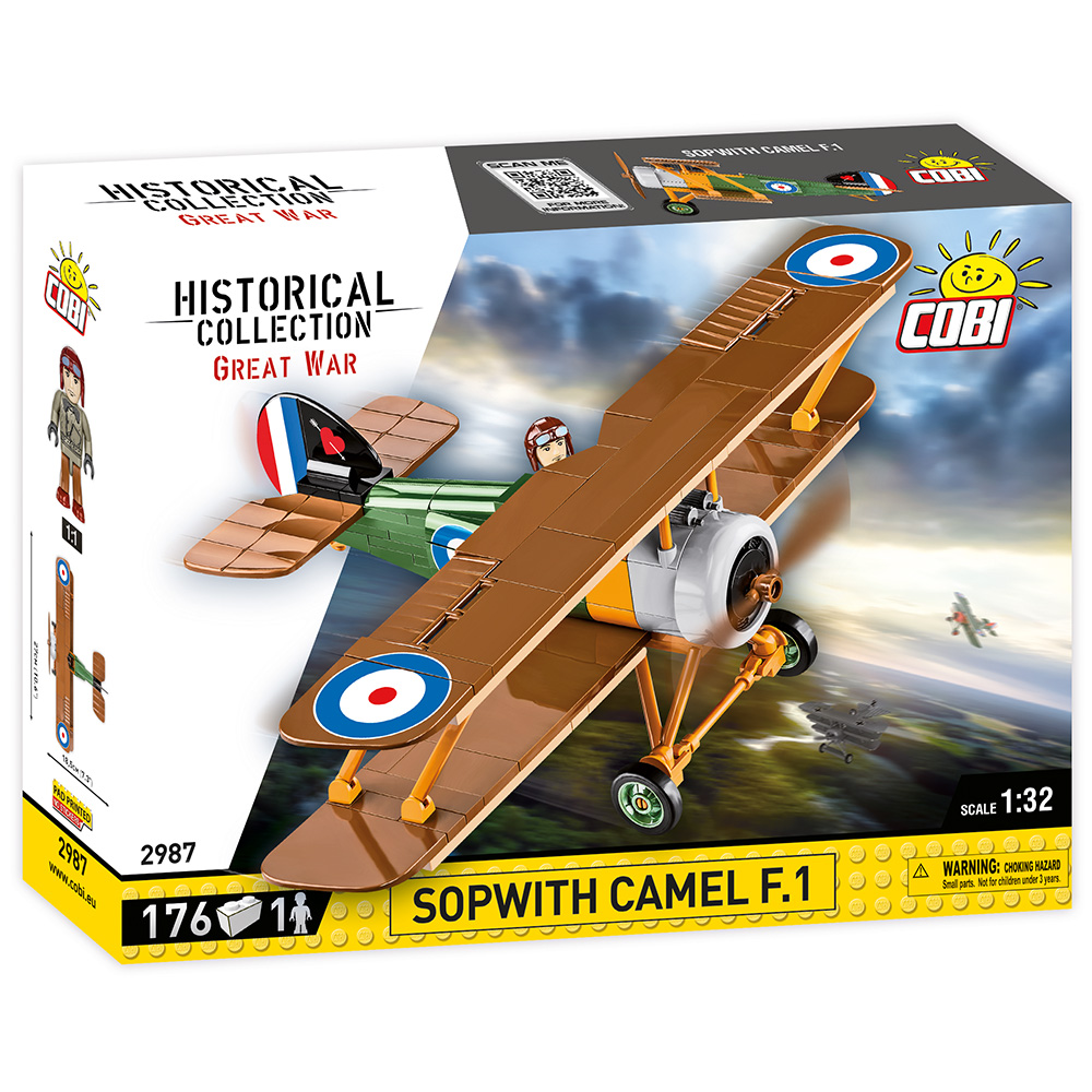 Cobi Historical Collection Bausatz Flugzeug Sopwith Camel F.1 176 Teile 2987 Bild 2