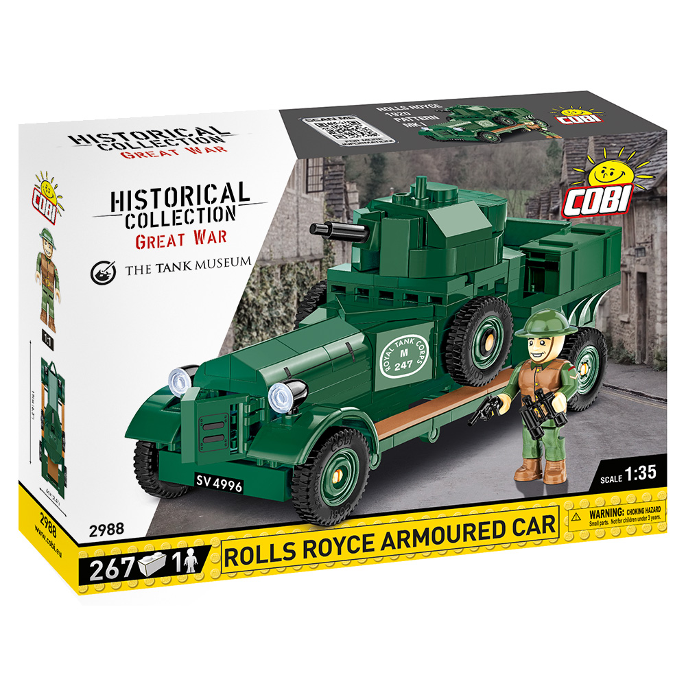 Cobi Historical Collection Bausatz Panzerwagen Rolls Royce Armoured Car 1920 Pattern Mk I 267 Teile 2988 Bild 1