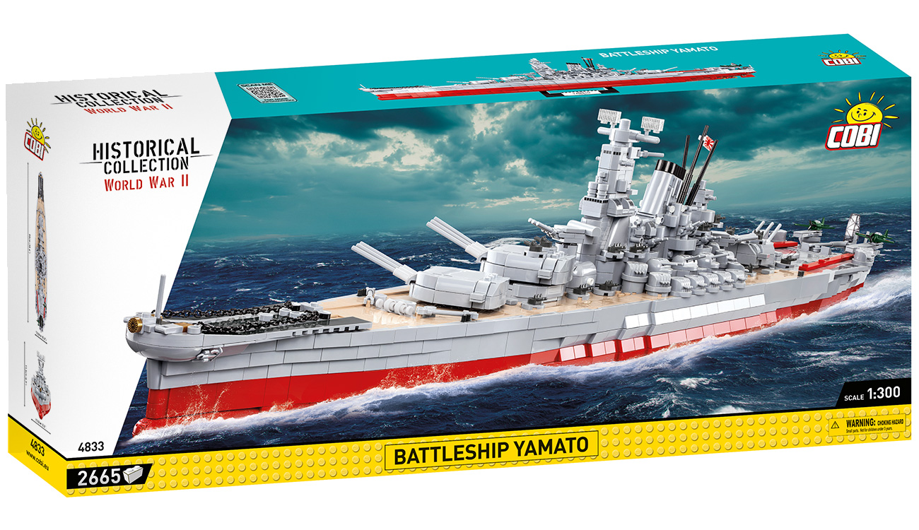 Cobi Historical Collection Bausatz Schlachtschiff Yamato 2655 Teile 4833 Bild 3